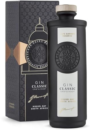Cape Saint Blaize - Classic Gin | Fiori di sambuco, ginepro, rosmarino | London Dry Gin dal Sudafrica | Unica bottiglia in porcellana | 700 ml