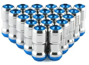JJRFVBGT Radnabenbolzen 20 Stück Auto-Radschrauben, Muttern, Stehbolzen, Verdeckte Heptagon-Formel-Stahlräder, Sicherungsmuttern M12 X 1,5/M12 X 1,25(M12x1.25,5)