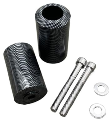 Generisch Motorradteile Carbon No Cut Sturzpads Sturzschutz kompatibel mit Yamaha YZFR1 YZF-R1 YZF R1 2002 2003