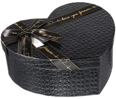 CATIEBYE Herzförmige Geschenkbox Aus Stabiler Pappe Kleine Präsentbox Für Blumen Und Für Geburtstage Hochzeiten Und Besondere Anlässe