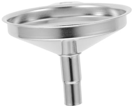 JECOMPRIS Imbuto Piccolo in Acciaio Resistente Conico, Imbuto Da Cucina Multifunzionale Per Trasferimento Liquidi, Olio e Liquori, Facile Da Pulire, Portatile Per Uso Domestico e Viaggi