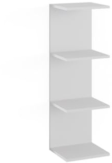 Vicco Wandregal Paolo, Weiß, 30 x 95 cm | zur Aufbewahrung von Büchern und Dekoration montierbar