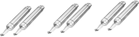 PRETYZOOM 3 Ensembles Carottier Longans Pomme Dissolvant Carottiers Scoop Désactivé Dénoyauteur De Fruits Réutilisable Noyau De Longane Vide-Fruits Acier Inoxydable 304 Silver 2 Pièces * 3