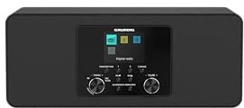 Grundig DTR 4600 2.0 DAB+ Digitalradio, FM, 2.0 Stereo-Lautsprechersystem, 10 W RMS, Alarmfunktion, Einschlafautomatik, Farbdisplay, Schwarz
