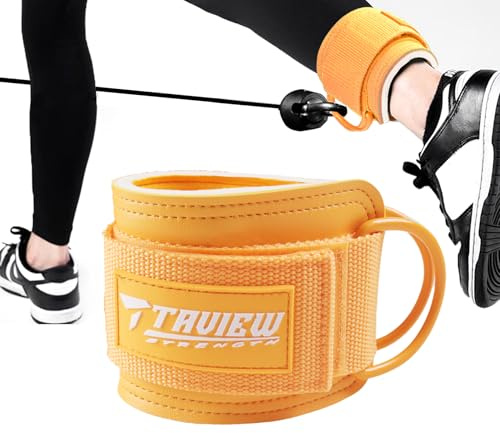 TAVIEW Correas de Tobillo para Gimnasio, Correas de Tobillo con Retroceso, puños Acolchados para glúteos y Entrenamientos de piernas
