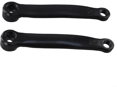 Juego de manivelas para bicicleta estática de 165 mm, manivelas de hierro con agujero cuadrado, piezas de repuesto izquierda y derecha, accesorios de brazo de pedal de bicicleta con montaje de rosca 9
