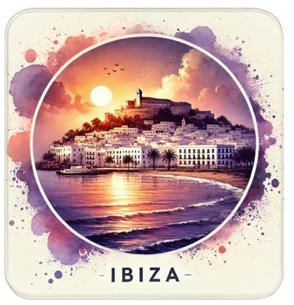 Ibiza, España, imán para nevera, regalo coleccionable de recuerdo de viaje