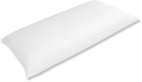 Moshy Almohada Nova de Fibra Virgen Fibertex, Firmeza Media, Funda de Microfibra Suave (135 cm)