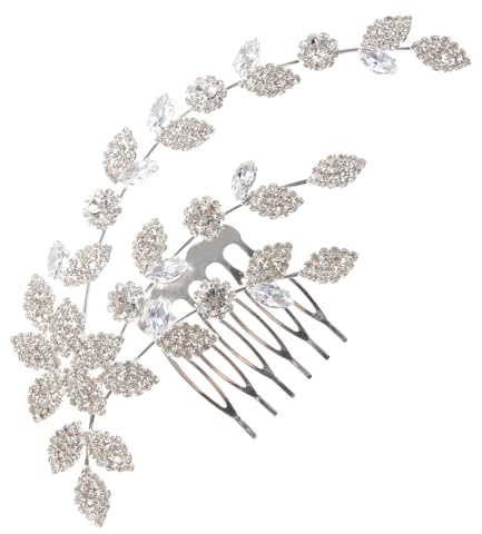 VILLFUL Hochwertige Strass Haarklammer für Frauen Eleganter Braut Haarschmuck Dezenter Hochzeit Haarnadel mit Funkelnden Kristallen Vielseitiger Haarclip für Festliche Anlässe und