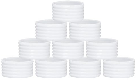 QUARKZMAN Aro De Empuñadura De Raqueta De Tenis Anillo De Goma para Raqueta Aro Antideslizante Y Absorbente para Mango De Bádminton Y Squash Blanco 10Pcs
