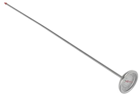 UKCOCO Thermomètre de Sol Acier Inoxydable avec Longue Thermomètre Précis pour Compostage Extérieur et Jardin Mesure Rapide Température du Sol Outil et Facile à Nettoyer Plage