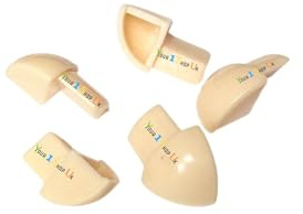 Soft Cream Corner Tile Trim Pieces, Plastic External Corner, Plastic Round Edge Corner Pieces for Edge Tile Trim ETR Trim Available in 6mm and 8mm and 10mm, Pack of 5 (Soft Cream, 10mm)