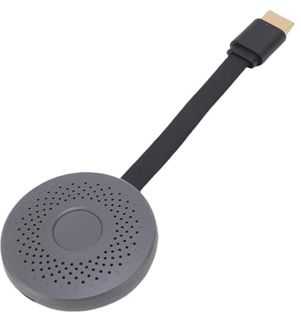 Asixxsix Adaptador de Pantalla Inalámbrico, Dispositivo de Duplicación de Pantalla HD 1080P, Receptor con Alimentación USB C y WiFi 2.4G 5G, para iOS TV Soporte DLNA