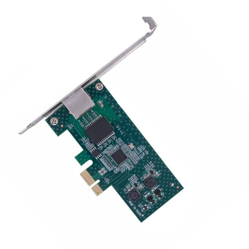 Zeizafa Scheda Rete PCIE 1X Gigabit Scheda Chip 82574 Porta RJ45 Adattatore Elettrico 10/100/1000Mbps per PC Desktop Scheda Gigabit PCIe