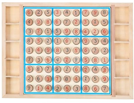 Bordsspel - tänkespel i trä med strategi | Pedagogiskt lärande spel för, skola och dagis för att, koncentration och matematiska färdigheter