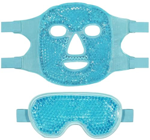 Masque Oculaire Réglable à Compresse Froide en Set Pvc | Usage Maison et Bureau, Aide à Réduire les Gonflements des Yeux, Conçu pour Femmes