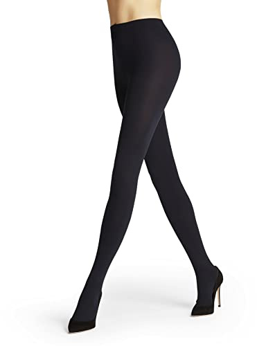 FALKE Damen Strumpfhose Pure Matt 100 DEN W TI blickdicht einfarbig 1 Stück, Blau (Marine 6179), M-L