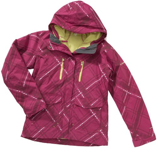 Columbia Chic to Peak Veste de Ski pour Enfant Rose Raspberry tri-Plaid 14/16
