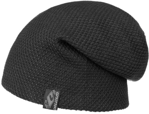 Chillouts Osaka Oversize Mössa Damer/Herrar - beanie vintermössa stickad Sommar-Vinter Vår Sommar Höst Vinter - One Size svart