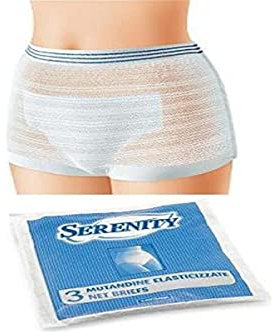Mutandina A Rete Elastica Riutilizzabile Contenitiva Del Pannolone Misura Extra Large 3 Pezzi