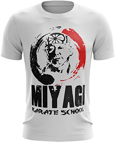 Stylotex Fitness T-Shirt Herren Sport Shirt Miyagi Karate School Gym Tshirts für Performance beim Training | Männer Kurzarm | Funktionelle Sport Bekleidung