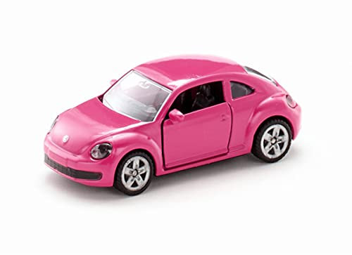 siku 1488, VW The Beetle, Metall/Kunststoff, Pink, Öffenbare Türen, Aufkleberbogen zur individuellen Gestaltung