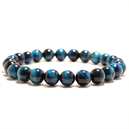 Bracelet Pierre Femme, Bleu Bracelets Perles Bracelet Charme Bijoux Femmes Hommes Couple Mode Cadeau