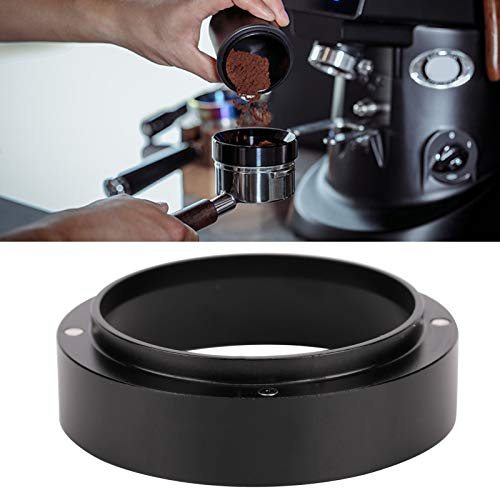 Kaffeepulver Dosierring Trichter Magnetic Coffee Tamper Kaffeemaschine Zubehör(51 mm with magnetic-schwarz)