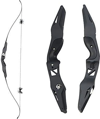 SHARROW 60 Zoll ILF Takedown Recurvebogen Set Erwachsene 20-50 Lbs Wettbewerbsbogen BogenschießEn Bogen Pfeil Set Erwachsene Jagdbogen Sportbogen Recurve Bogen für Rechtshänder Jagd Wettbewerb (20Lbs)