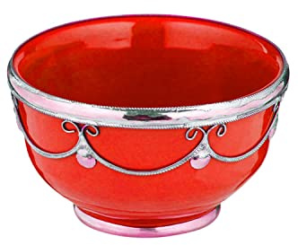 Orientalische Fingerfood-Schale Miranda edel aus Keramik in Rot 11 cm