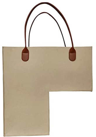 MagiDeal Panier d'escalier avec poignée en pour moquettés, Panier d'escalier pour, Organisateur de Panier Pliable pour la, Beige