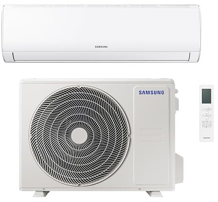 Samsung AR30 Malibù 24000 BTU, Climatizzatore Monosplit in pompa di calore, GAS R32, AR24BXHQASINEU+AR24BXHQASIXEU, [Classe di efficienza energetica A++/A]