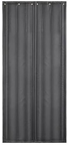 WHYATT Thermovorhang Tür, Magnetischer, Wärmeisolierter Türabdeckungsvorhang, Schützen die Privatsphäre, Schalldichte (Color : Dark Gray, Size : 39.4x86.6in/100x220cm)