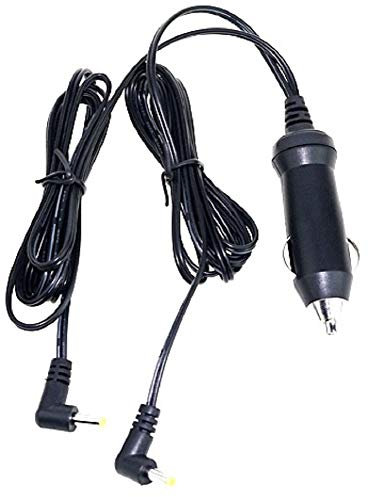 Cargador ESP Auto Ladegerät Adapter Zigarettenanzünder 12V Kompatibel mit Ersatz für DVD Player Lenco MES-211 mit 2 Bildschirmen Ausgängen Ersetzt Ladekabel Netzadapter Netzkabel Replacement