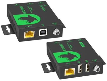 Monoprice Blackbird Pro‑Sumer - Extender KVM HDMI, 70 m, 4K60, HDMI 2.0b, HDCP 2.2, HDR, HDR10, HDR10+, Dolby Vision, HLG, estrazione audio, KVM Pass‑Through