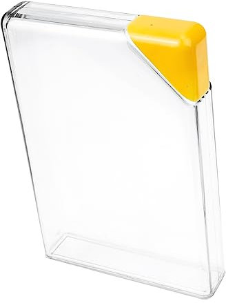Anneome Bouteille d'eau Plate Compacte 450 ML Jaune en Plastique Bouchon Étanche, Gourde Portable Légère pour Sport, Voyage Et Fitness