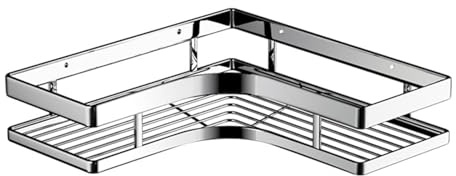 Mensola angolare per doccia, in acciaio inox antiruggine, a parete, organizer per bagno con portaoggetti per stoviglie