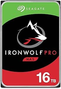 Générique Deagate i Ron w o LF Pro 16 TB, CMR 3.5 SATA 6Gbps, 256MB Cache for NAS Raid, Rescue Services Valid 3 Years (ST16000NE00)