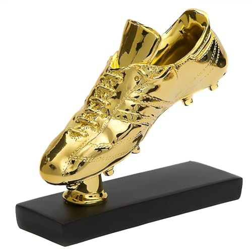SWAYVES Trofeo Stivale D'Oro Replica Coppe Del Mondo Scarpa D'Oro Shooterard Trofei in Resina Calcio Souvenir Collezioni Ufficio Vetrina Ornamenti