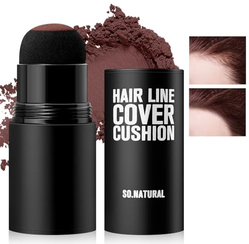 Boobeen Haaransatz Schatten Stick, Haarwurzel Concealer, Haar Touch Up Pulver Mit Schwamm, Instant Cover Up für Dünner Werdendes Graues Haar