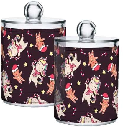 GAIREG Wattestäbchen-Halter, Wattestäbchen-Spender, Wattestäbchen-Spender, Wattestäbchen-Behälter, 2 Stück