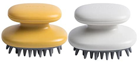 Beaupretty 2stücke Haar-kopfhaut-massagegerät Mit Shampoo-schrubber Und Reinigungsbürste Für Sanfte Kopfhaut-massage Und Einfache Handhabung