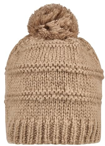Sterntaler Unisex Beanie-Mütze Bommelmütze Streifen