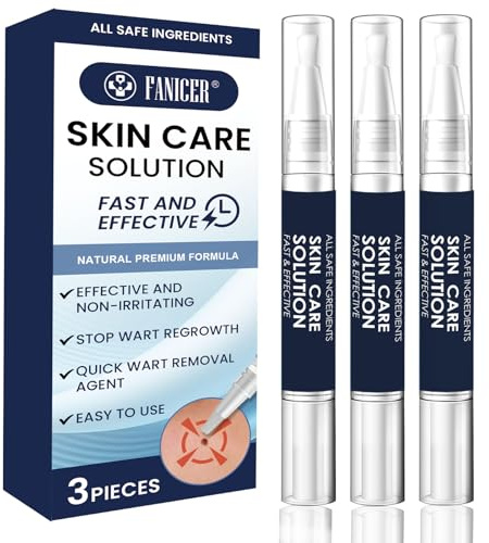 3 pezzi Penna per Trattamento Pelle, 30ml Skin Tag Remover, Soluzione per Piccole Imperfezioni Cutanee, Applicazione Rapida, Ideale per Viso/Mani/Piedi, Portatile e Facile da Usare, Rimozione Sicura
