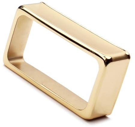 BESTonZON Humbucker Abdeckung aus Metall in Gold für E-gitarre Tonabnehmer Elegante Tonabnehmerabdeckung als Ersatz und Verschönerung der Gitarre