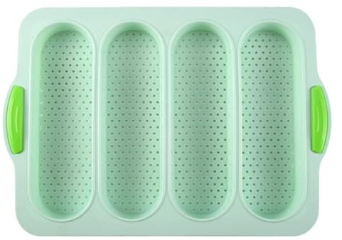 VALICLUD Moule à Pain Silicone Avec Fentes Multiples Antiadhésif Pour Cuisson Au Four Pour Baguettes Maison Et Pain à Hot-dog