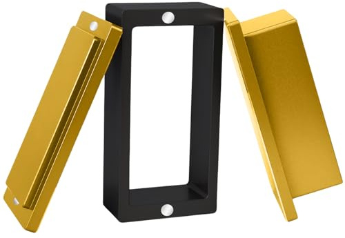 Rosin Pre-Press Mold, 2x4 Inch Rectangular Aluminum Pre-Pressing Plate for Rosin Extraction, Durable & Reusable Prepress Mold for Hash, Kief, Flower, Premium Golden