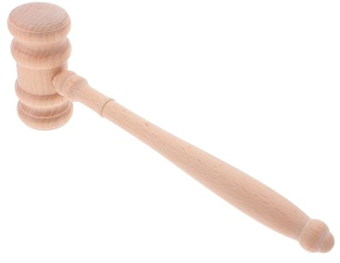 EXCEART Mazo de Juez de Madera Beige Diseño Preciso para Juicios Administrativos y Uso Versátil en Entornos Legales Profesionales
