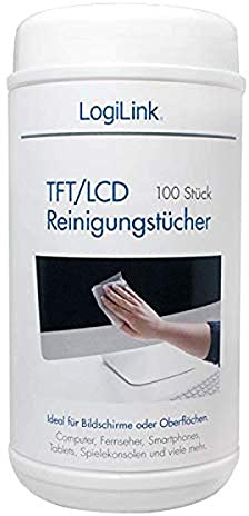 LogiLink RP0003 TFT/LCD/Plasma Reinigungstcher, 100er Spenderdose