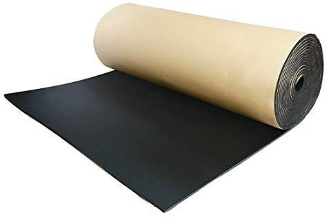 sourcing map 10mm Dämmplatten Auto Schallschutzmatte Schalldämmung Schallschutz Baumwolle Schwarz 152cm*100cm